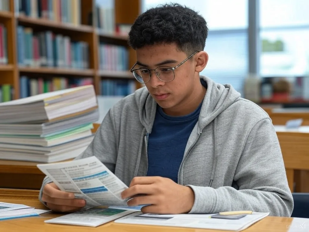 Hombre con sombrero y chaleco en un taller rodeado de telas y materiales de costura.