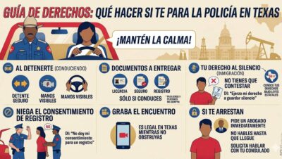 ¿Que hacer si me para la policia en Texas